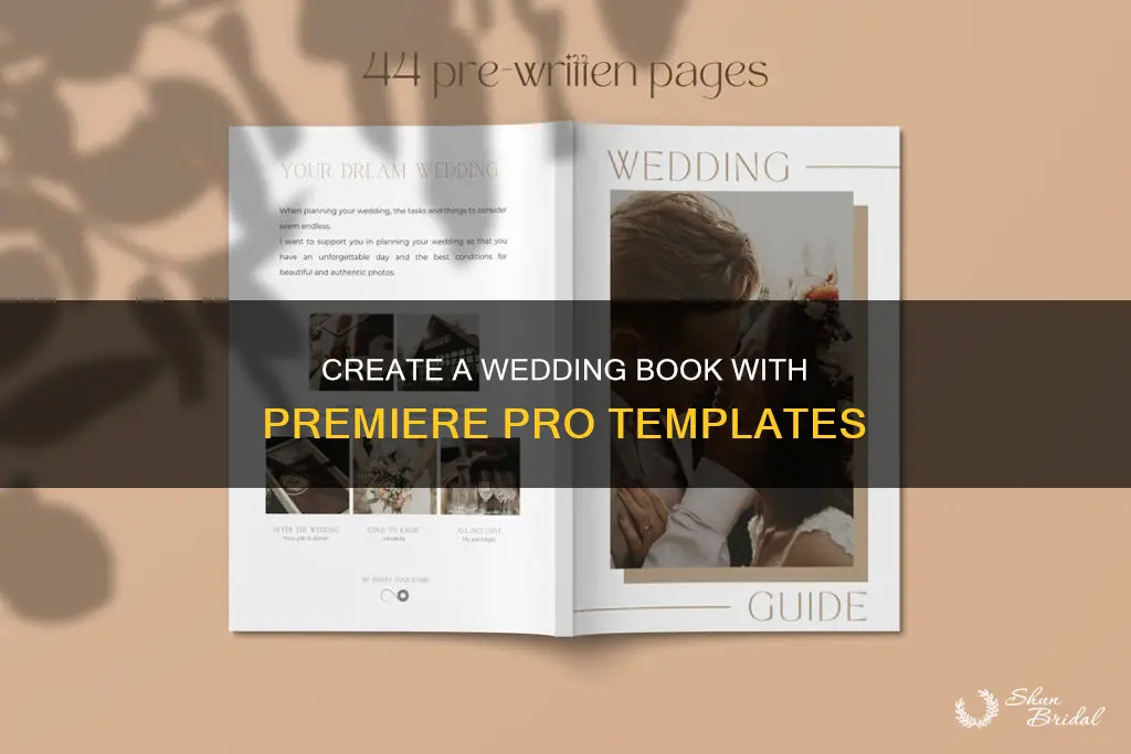 how to use wedding book template premiere pro