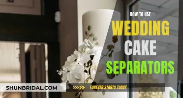 Utilizing Wedding Cake Separators: A Guide to Tiered Confectionery