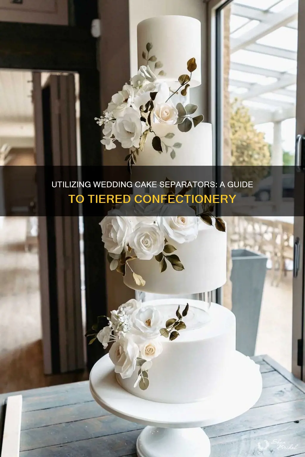 how to use wedding cake separators