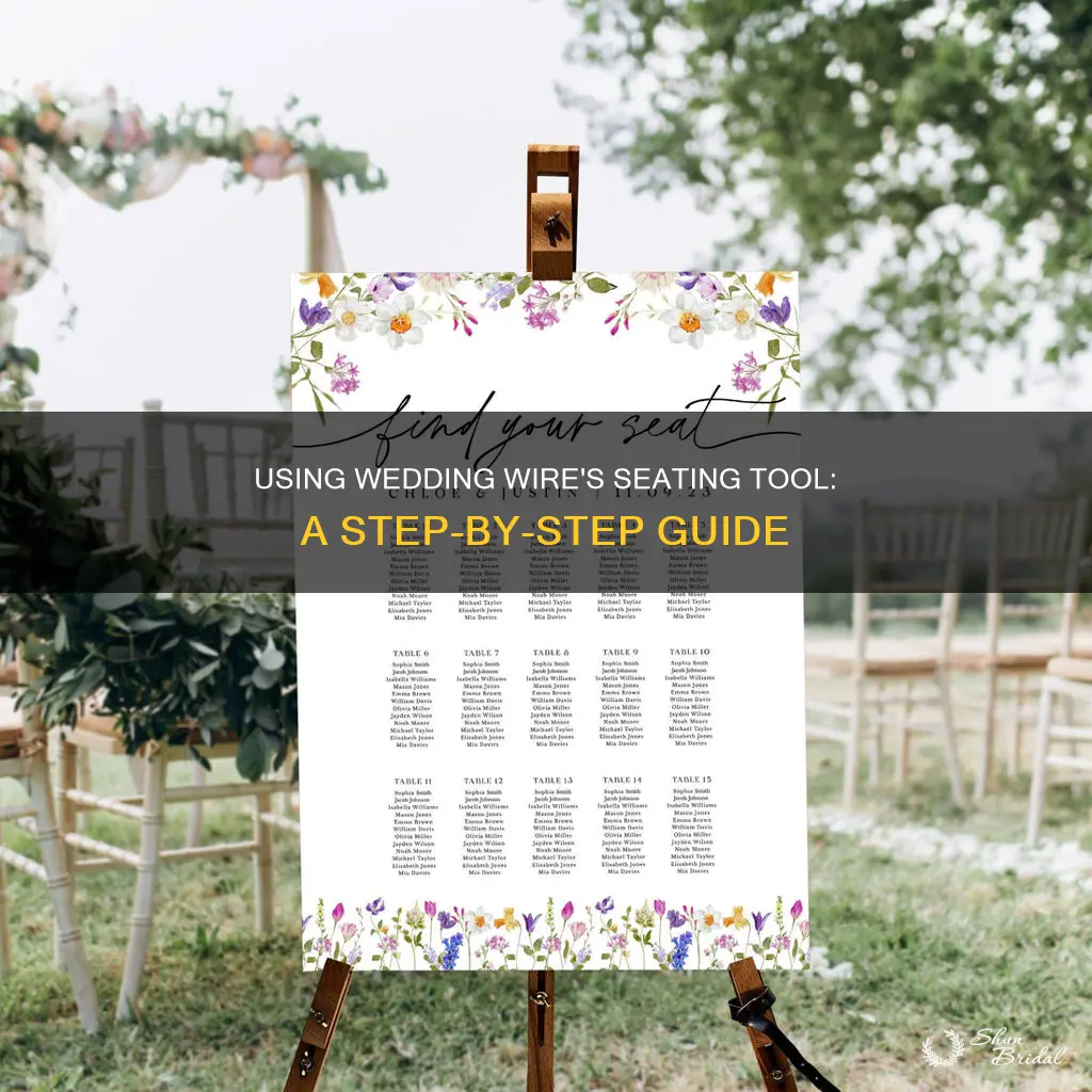 how to use wedding wire seating tool