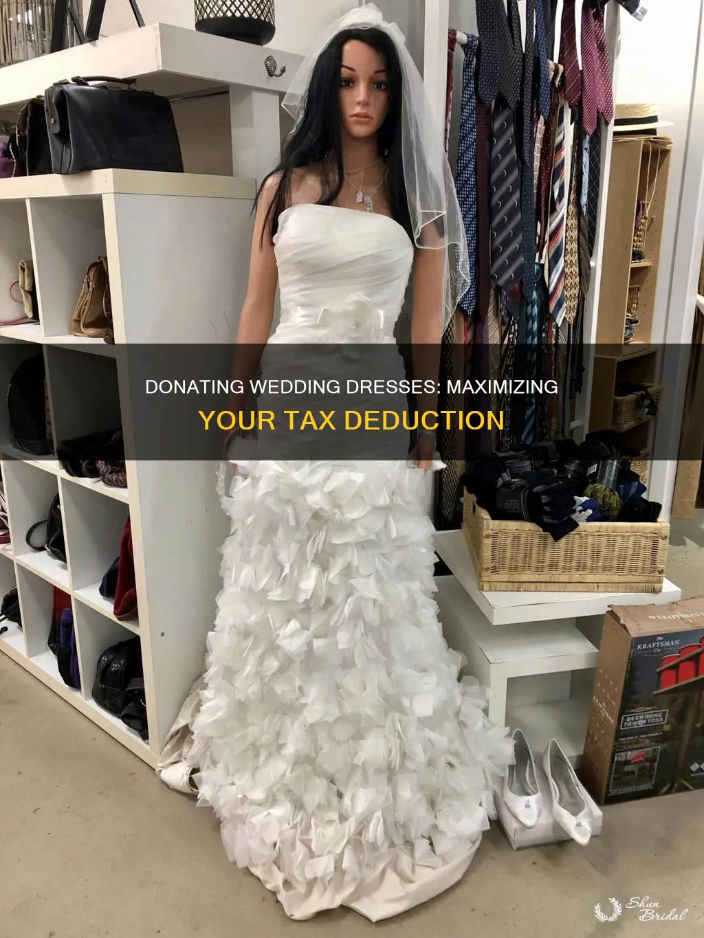 how to value a wedding dress for donation tax deduction