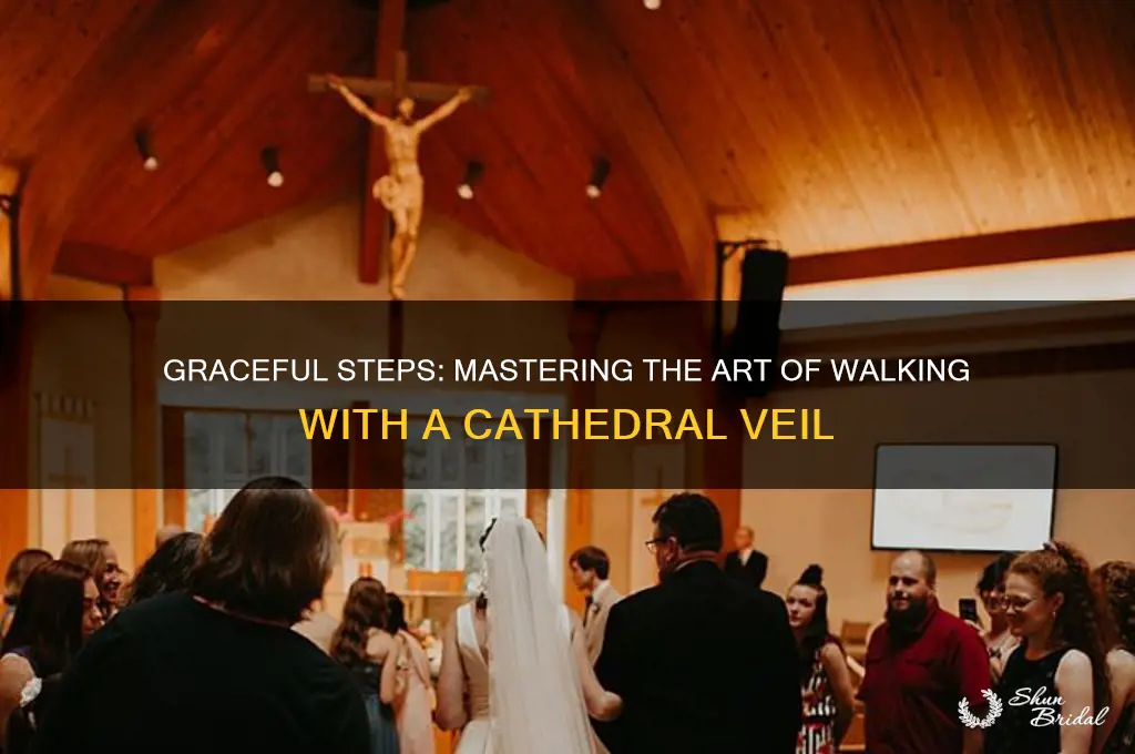 how to walk with a cathedral veil