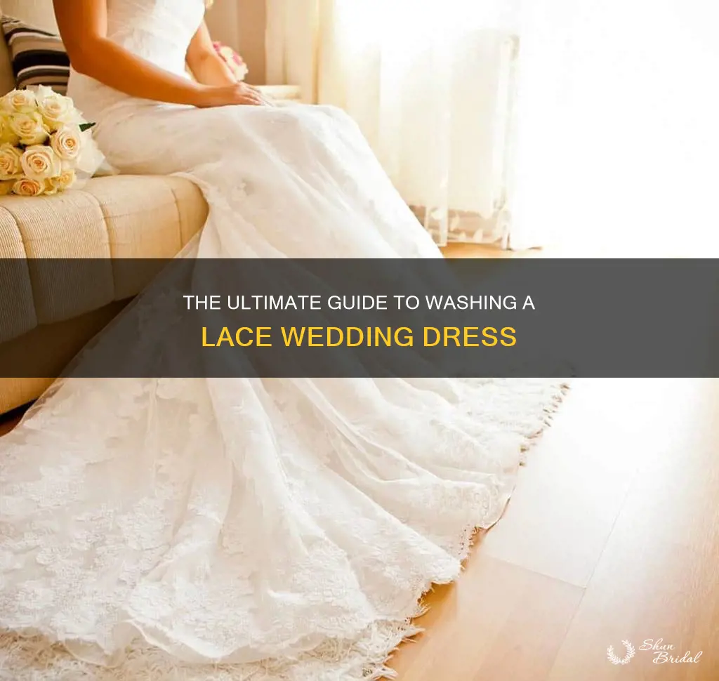 how to wash a lace wedding dress