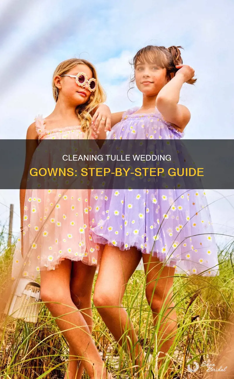 how to wash a tulle wedding dress