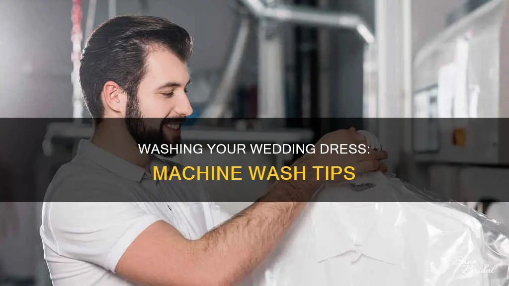 how to wash a wedding dress in a washing machine