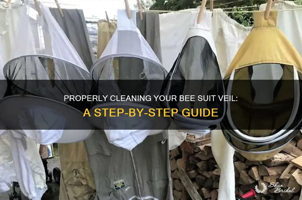 how to wash bee suit veil