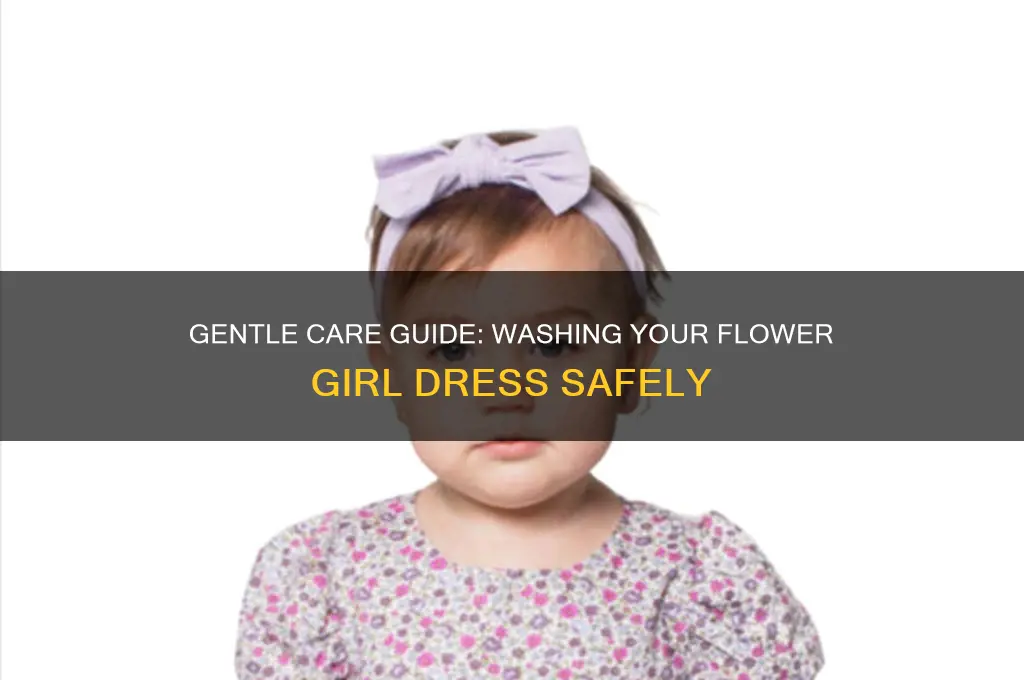 how to wash flower girl dress