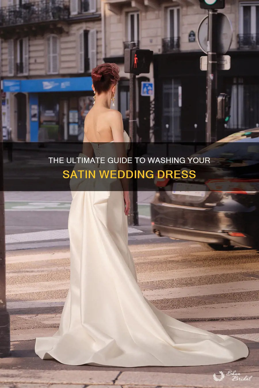 how to wash satin wedding dress