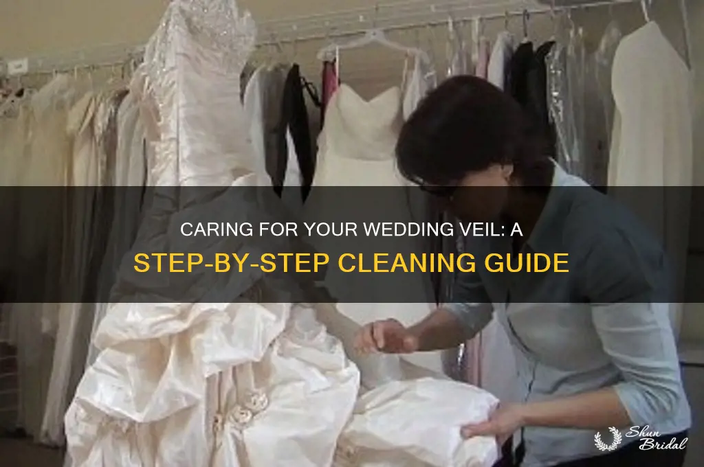 how to wash your wedding veil