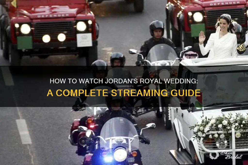 how to watch jordan royal wedding