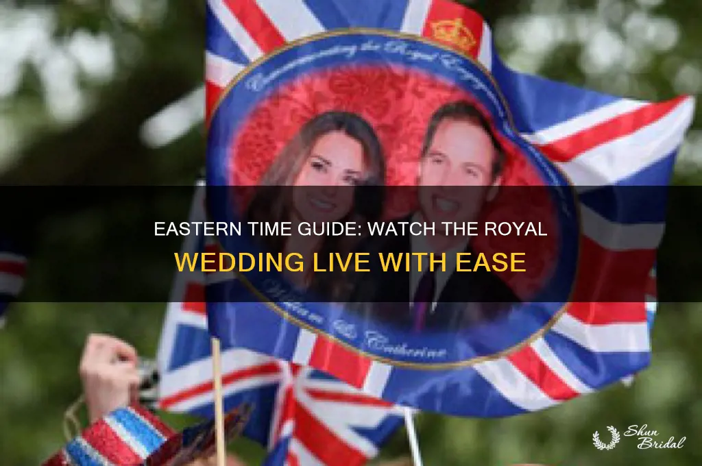 how to watch royal wedding eastern time