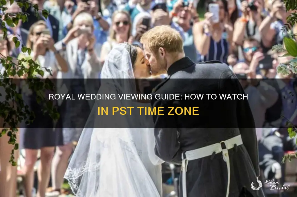 how to watch the royal wedding pst