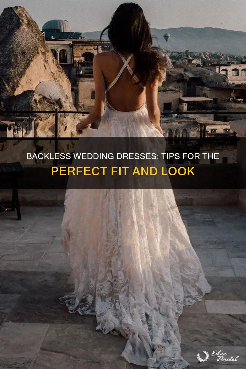 how to wear a backless wedding dress