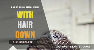 Elegant Birdcage Veil Styles for Wearing Hair Down: A Guide