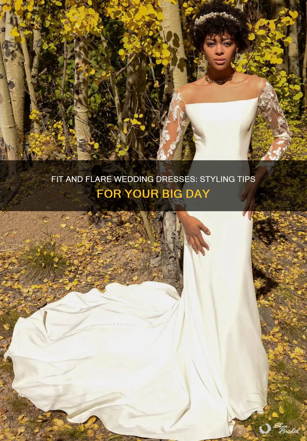 how to wear a fit and flare wedding dress