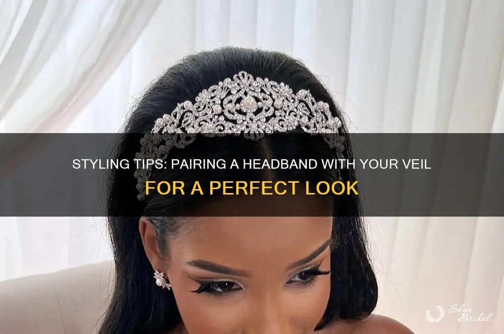 how to wear a headband with your veil