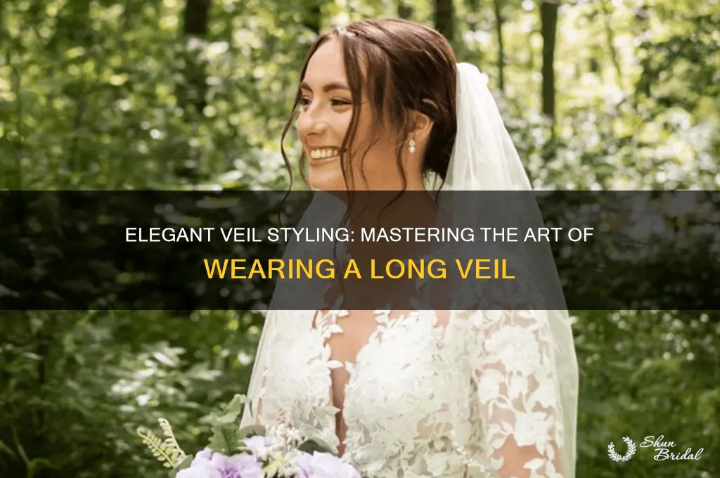 how to wear a long veil