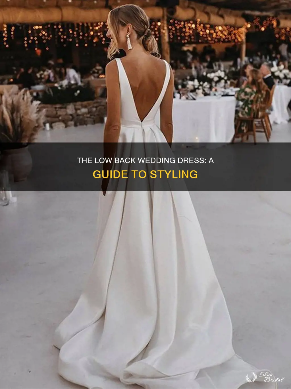 how to wear a low back wedding dress