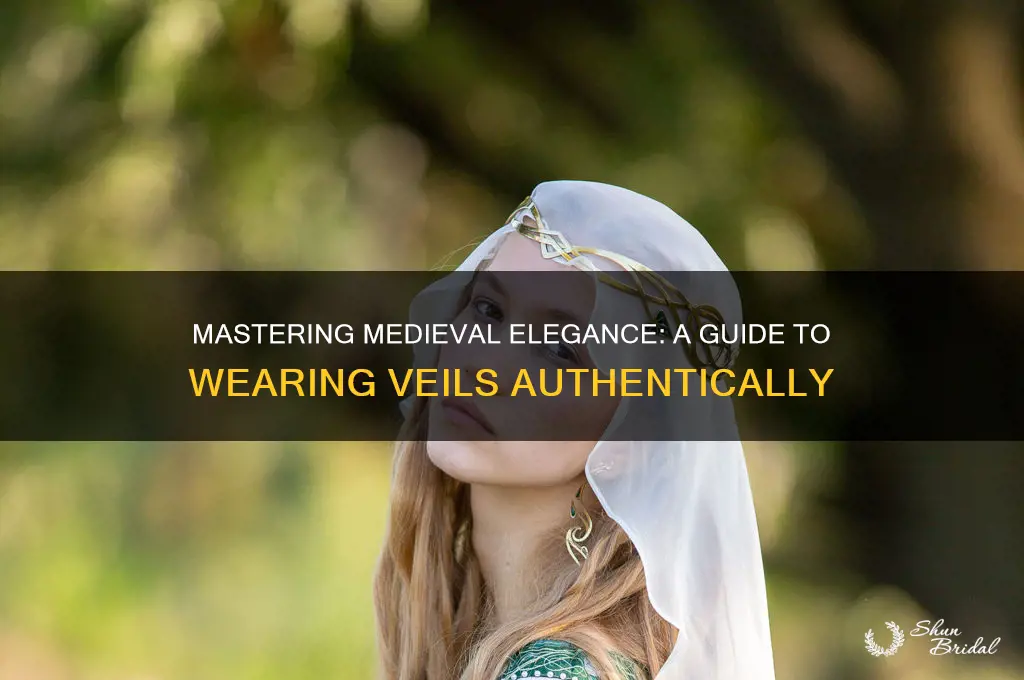 how to wear a medieval veil