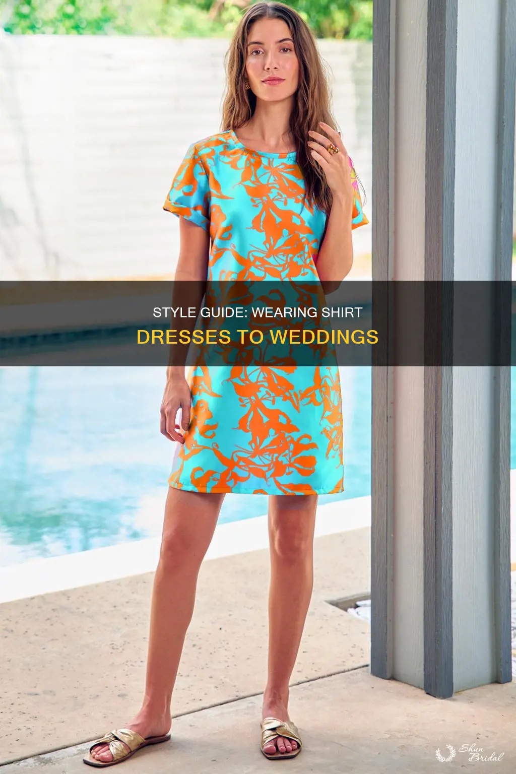 how to wear a shirt dress to a wedding