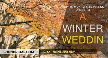 Stay Warm and Chic: Sleeveless Dresses for Winter Weddings