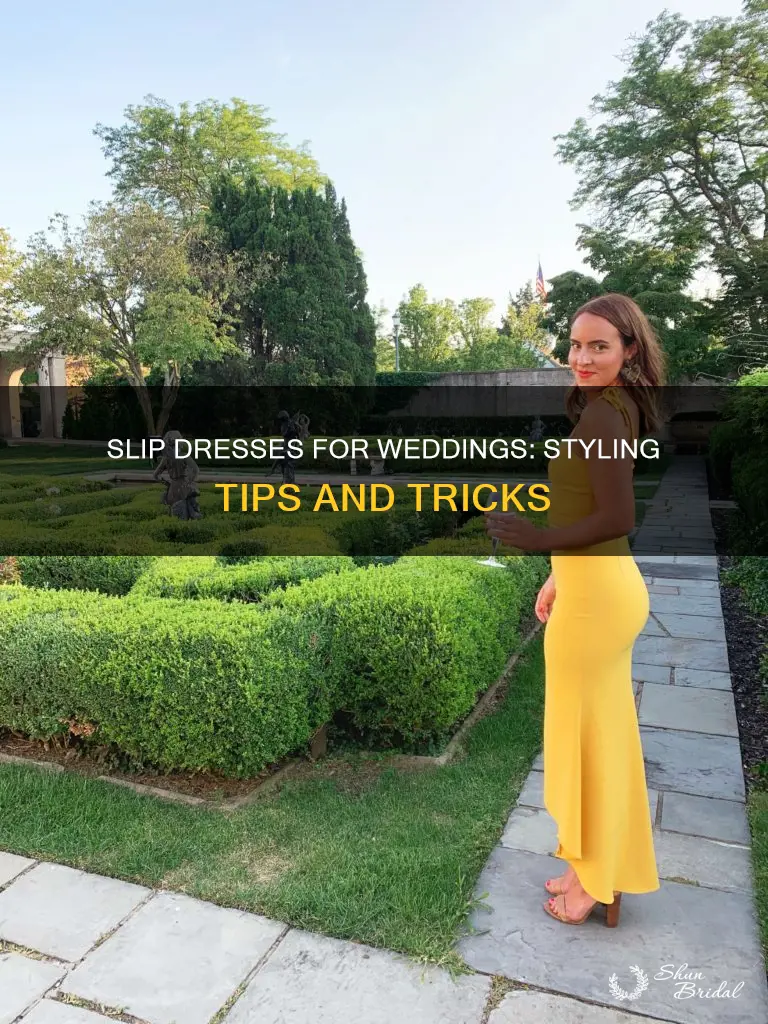 how to wear a slip dress to a wedding