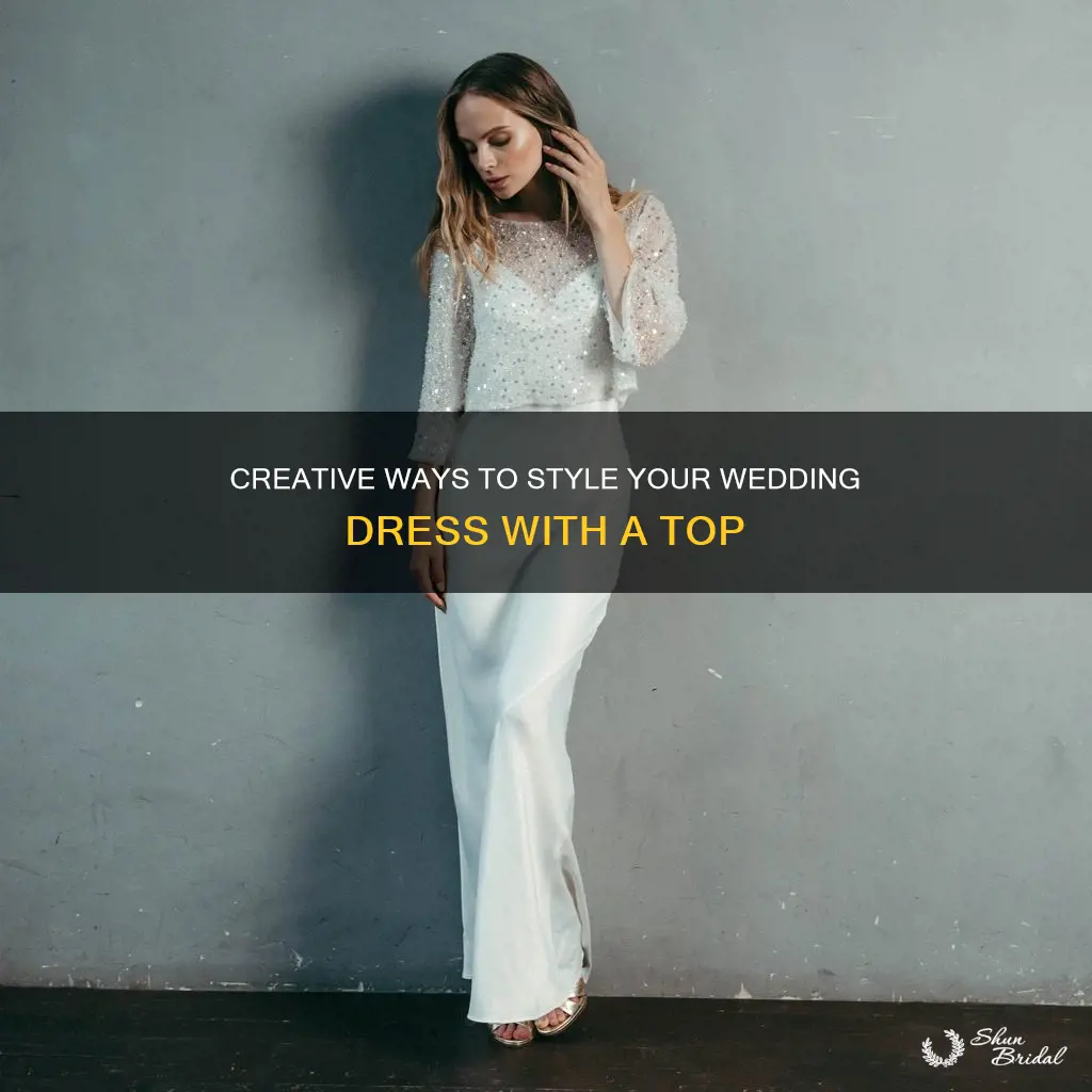 how to wear a top over a wedding dress