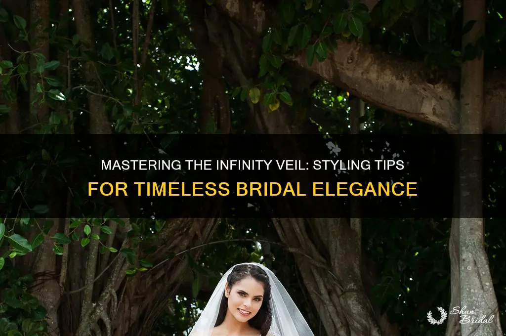 how to wear an infinity veil