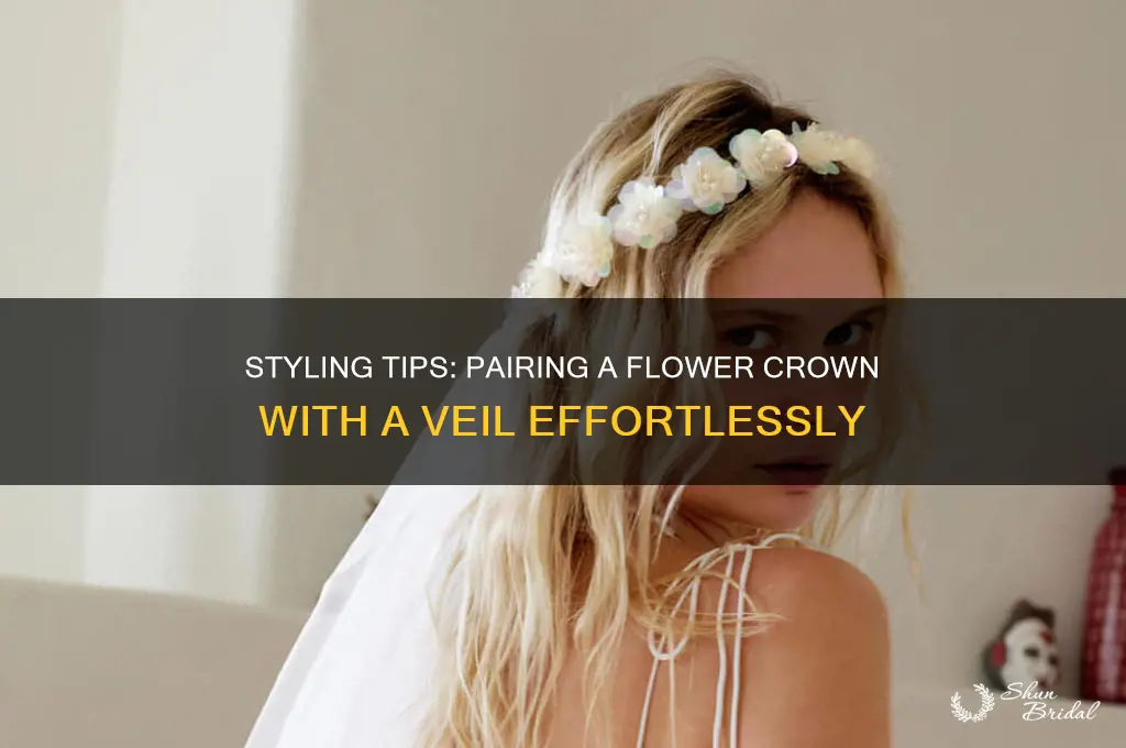 how to wear flower crown and veil