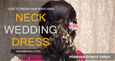 High-Neck Wedding Dresses: Elevate Your Bridal Hairdo