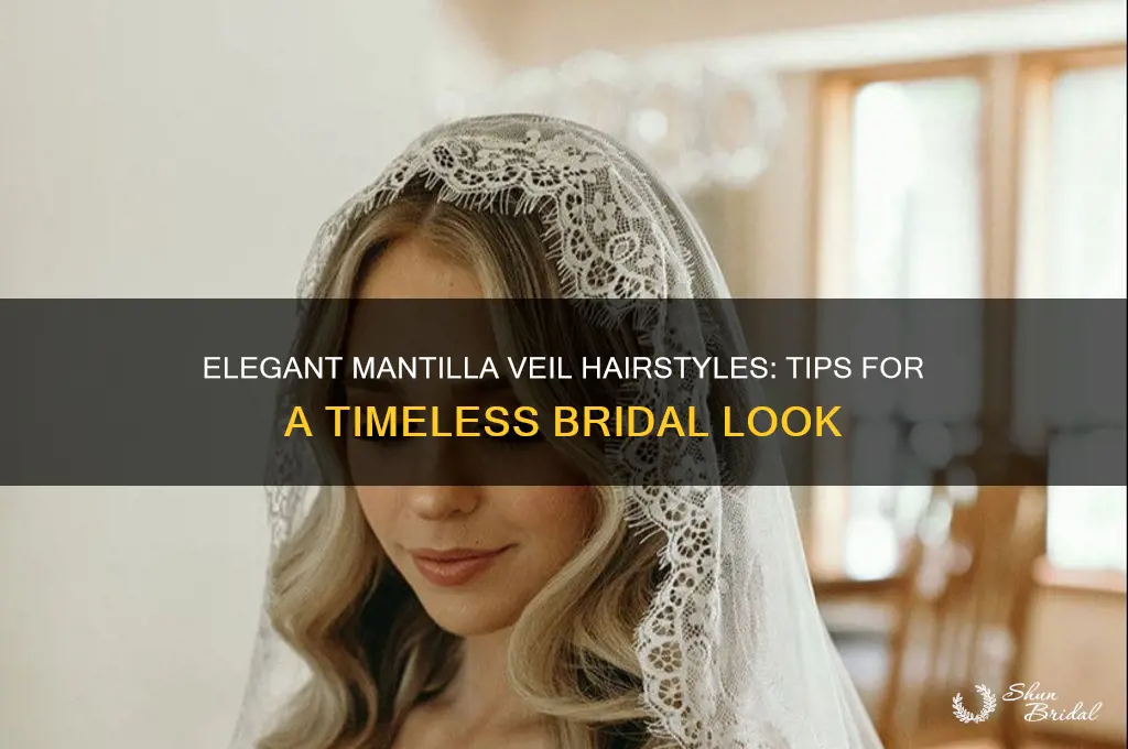 how to wear hair with mantilla veil