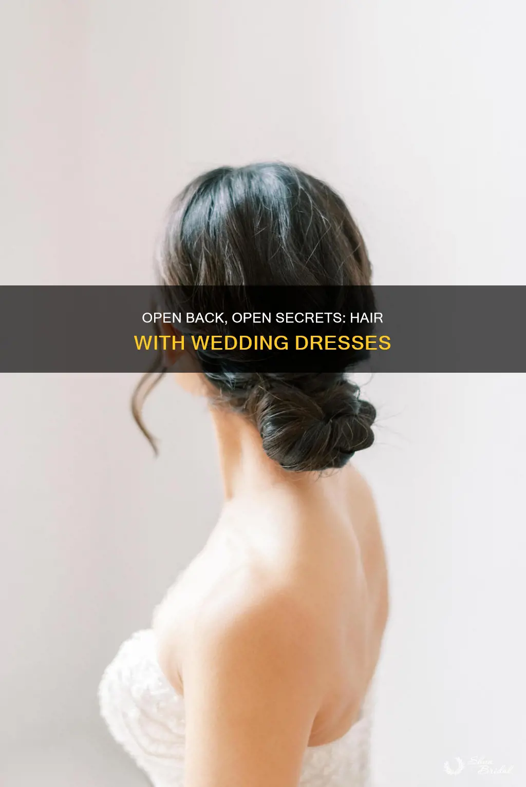 how to wear hair with open back wedding dress