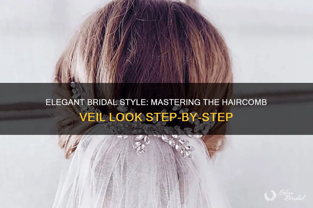 how to wear haircomb veil