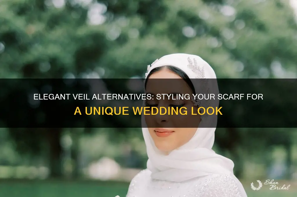 how to wear my scarf as a veil wedding