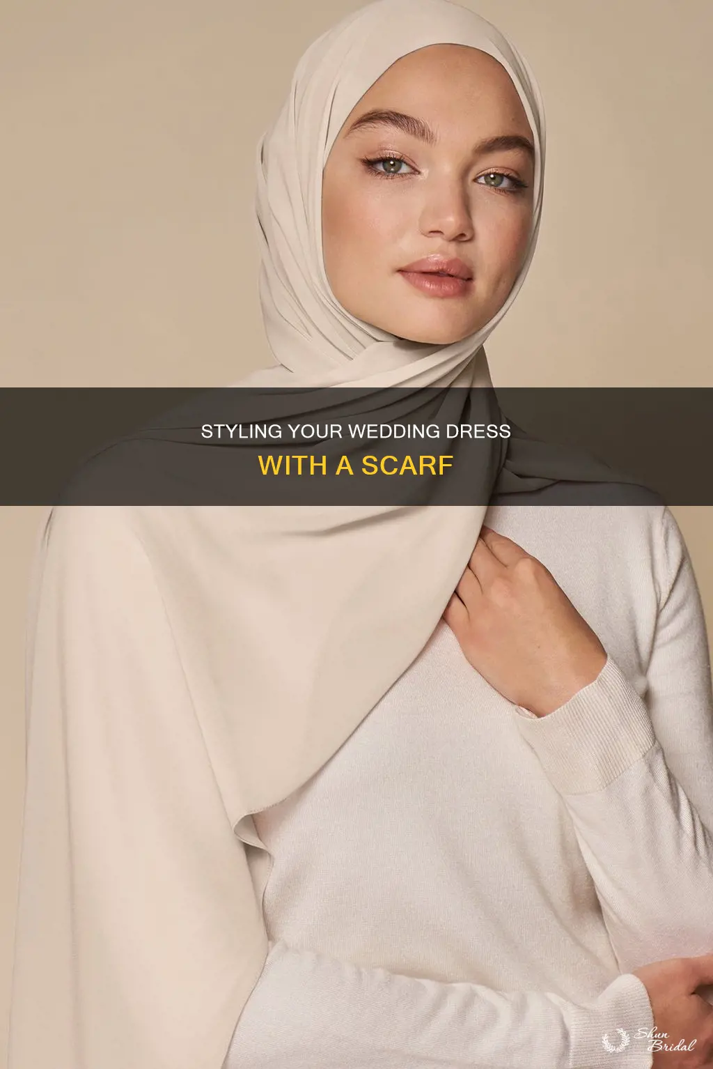 how to wear scarf with wedding dress