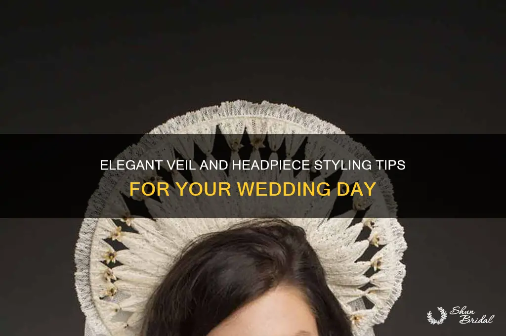 how to wear the veil with headpiece