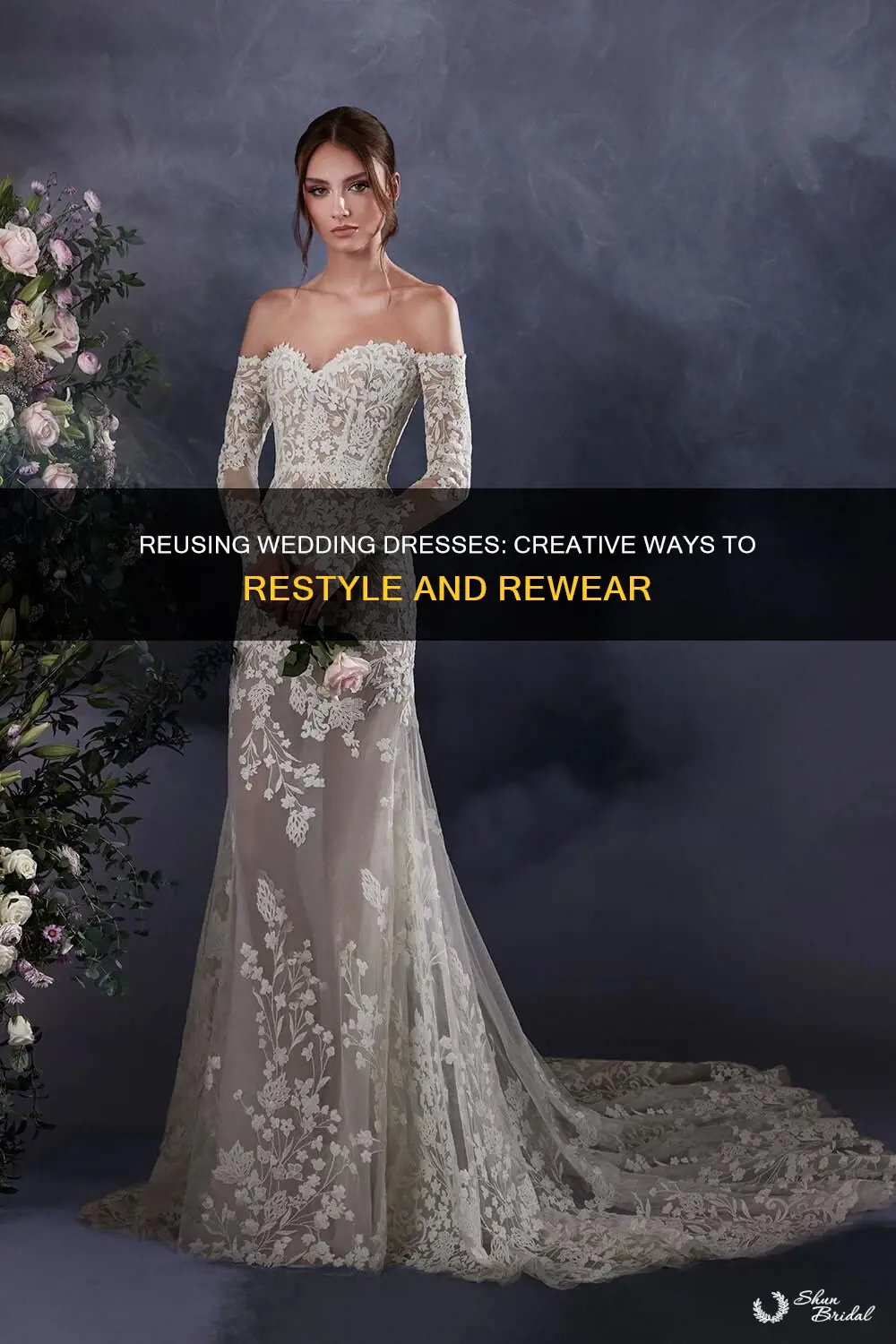 how to wear wedding dress again