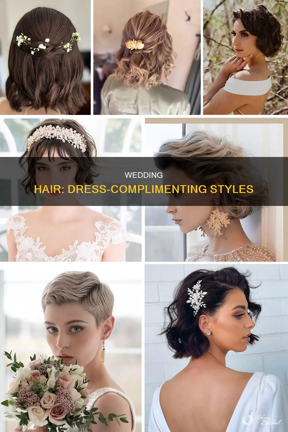how to wear your hair according to your dress wedding
