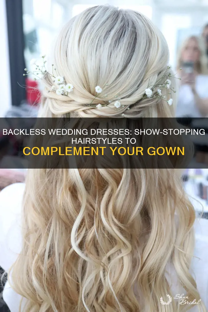 how to wear your hair with a backless wedding dress