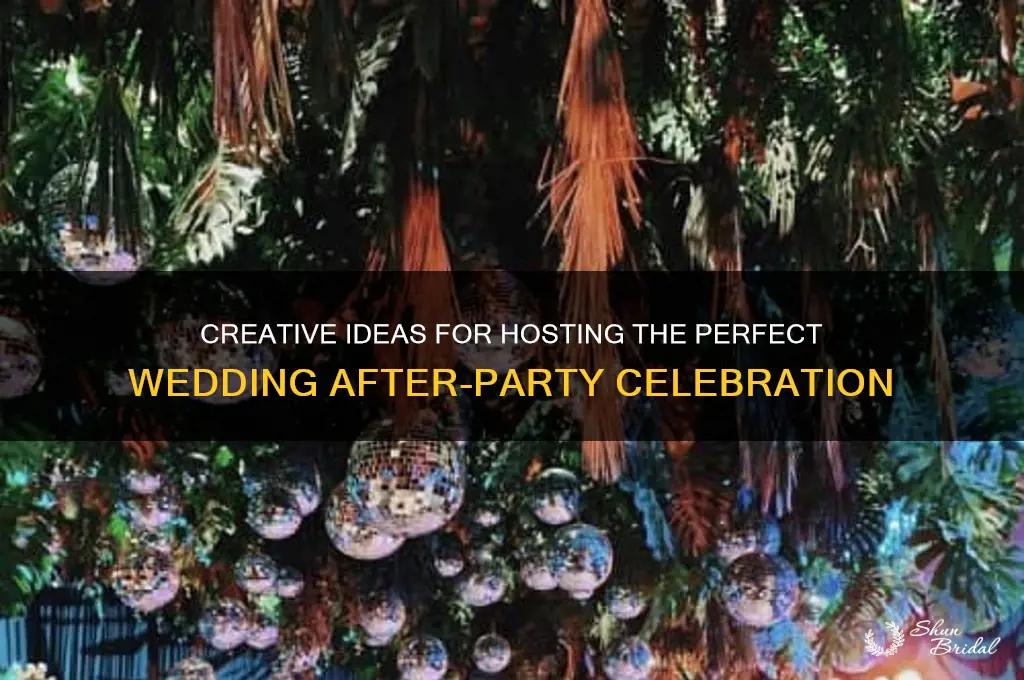 how to wedding after party
