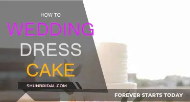 Designing a Wedding Dress Cake