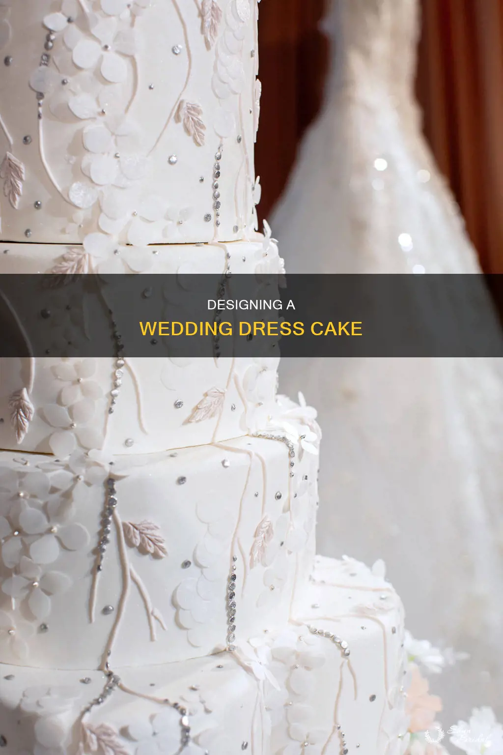 how to wedding dress cake