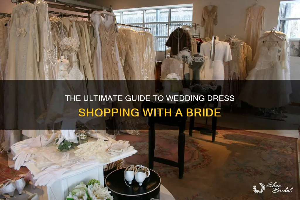 how to wedding dress shop with a bride