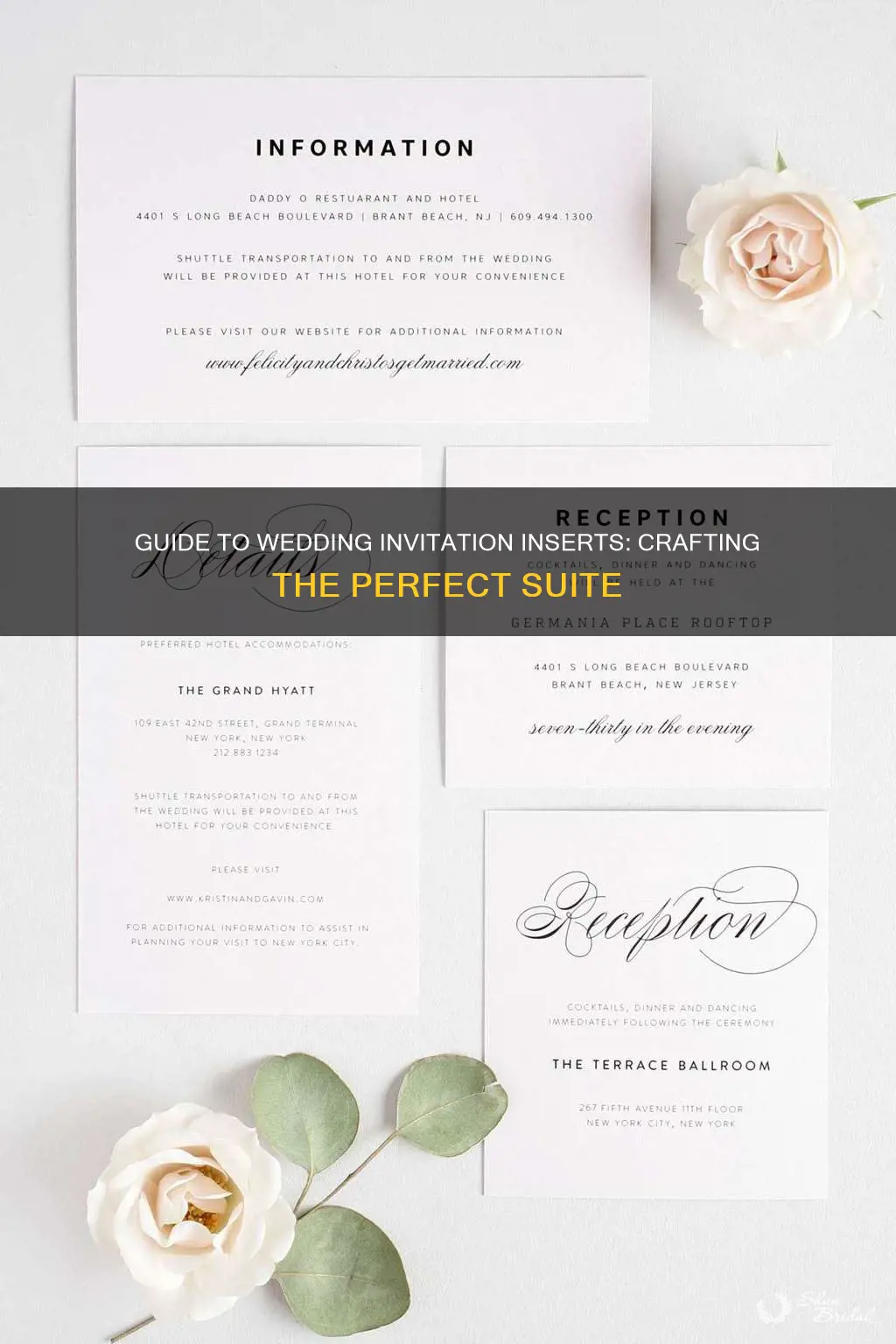 how to wedding invitation inserts