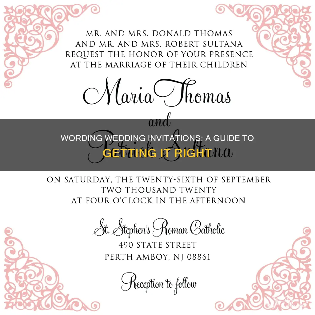 how to wedding invitations wording