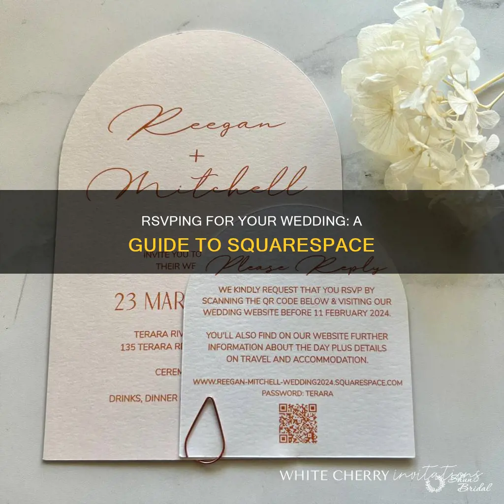 how to wedding rsvp in squarespace