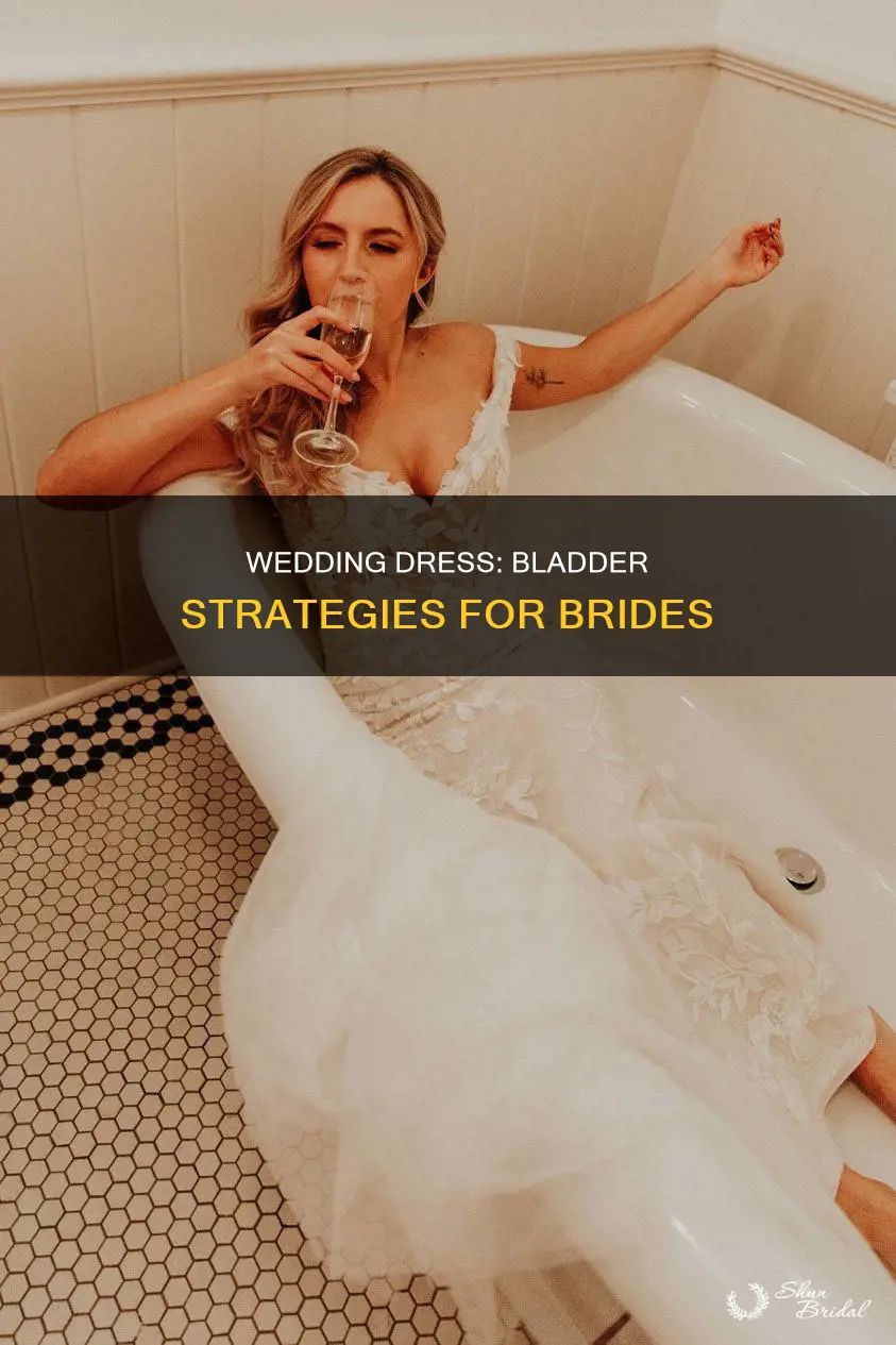 how to wee in a wedding dress