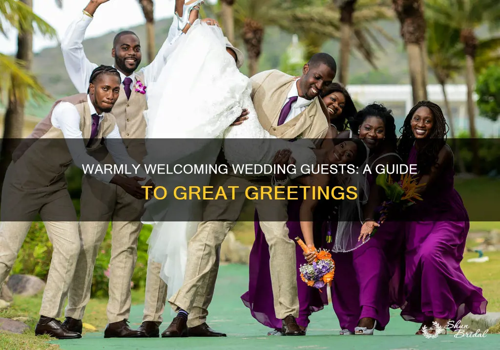 how to welcome guests at a wedding reception