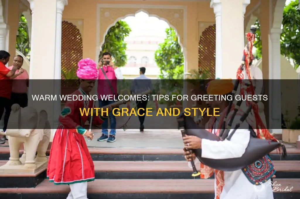 how to welcome guests at wedding ceremony