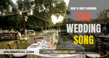 Writing a Wedding Song: Tips for a Memorable Tune